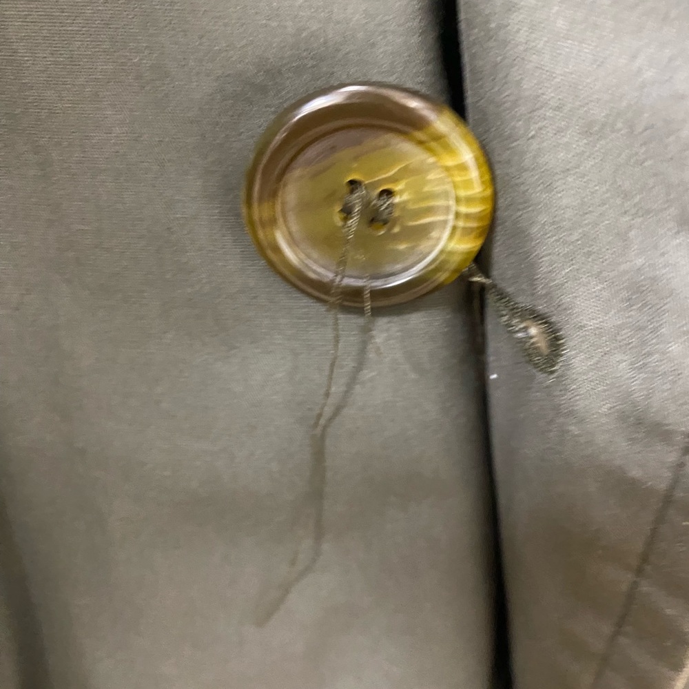 Burberry Olive Green Double-Breasted Trench Coat - Picture 7 of 8